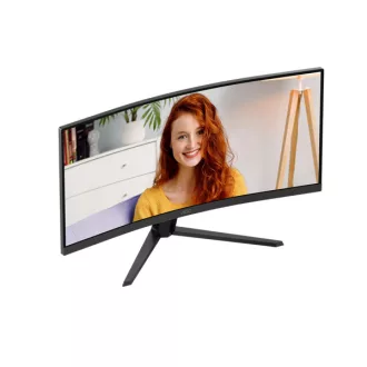   AOC Ívelt VA monitor 34" CU34B3E, 3440x1440, 21:9, 300cd/m2, 4ms, DisplayPort/HDMI