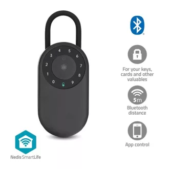   Nedis BTHKB11BK kültéri okos kulcs széf, Bluetooth®, IPX65