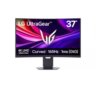   LG Ívelt Gaming 165Hz VA monitor 36,5" 37G800A, 3840x2160, 16:9, 400cd/m2, 1ms, DisplayPort/2xHDMI/USB, áll.mag.