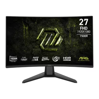   MSI Monitor GAMING MAG 274CF X24 27" Rapid VA FHD 1920x1080 16:9, 4000:1, 240Hz 2x HDMI, DP, Black