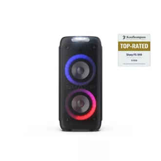 SHARP PS-949 hordozható Party hangszóró, USB/AUX
