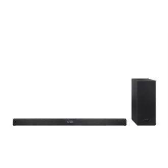   SHARP HT-SBW320 2.1 Dolby Atmos / DTS:X Vezeték nélküli hangprojektor mélynyomóval, Fekete
