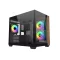 COOLER MASTER Ház ITX/Micro-ATX ELITE 481 Wood,Tápegység nélkül, Fekete