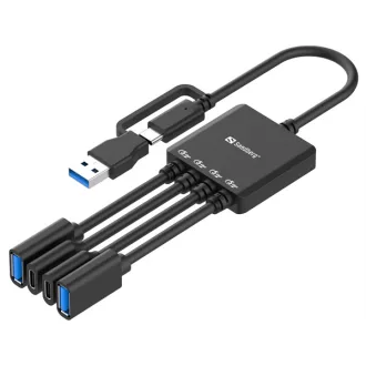 SANDBERG USB-C/A to 2A+2C Splitter