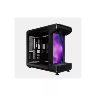   COOLER MASTER Ház ATX MASTERFRAME 360 Stage LCD,Tápegység nélkül, Fekete