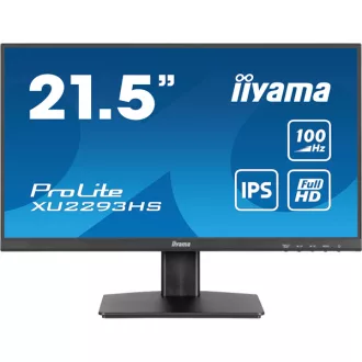   IIYAMA ProLite monitor, IPS, 21.5", 1920x1080, 16:9, 300 cd/m˛, 1ms, 1000:1, HDMI/DisplayPort
