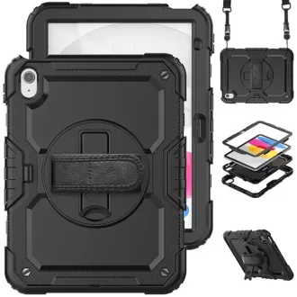   Tech-Protect Solid 360 ütésálló tok - Apple iPad 10.9 (2022)/iPad 11 (2025) - fekete - ECO