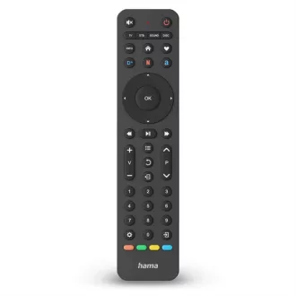   HAMA 221053, UNIVERZÁLIS TÁVIRÁNYÍTÓ "FITV" 4IN1, FEKETE