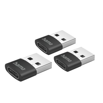   HAMA 201532, FIC E3 ADAPTER USB A DUGÓ/USB TYPE-C ALJZAT, 3DB