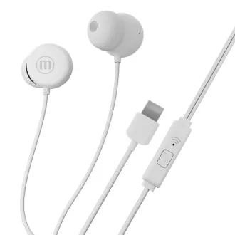 MAXELL Fülhallgató, IN-BAX, fehér, USB-C