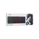 BARACUDA BGK-04141B-US SEAHORSE-B-US vezetékes gamer billentyűzet, angol, 64 gomb