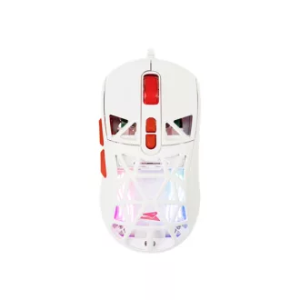   BARACUDA BGM-091W SEAL-W vezetékes gamer egér, 12800 dpi, fehér