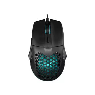   BARACUDA BGM-101B PENGUIN-B vezetékes gamer egér, 3600 dpi, rainbow MX8736B, fekete