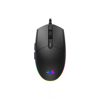   BARACUDA BGM-111B CRAB-B vezetékes gamer egér, 3600dpi, fekete