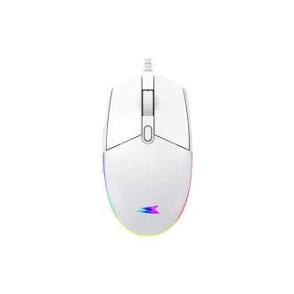   BARACUDA BGM-112W CRAB-W vezetékes gamer egér, 3600dpi, fehér
