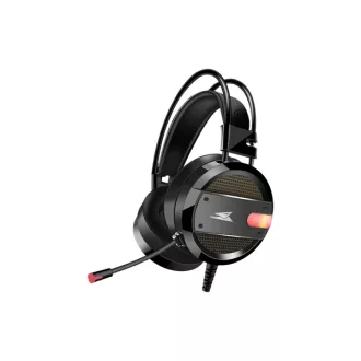   BARACUDA BGH-031B CONCH-B vezetékes gamer fejhallgató mikrofonnal, fekete