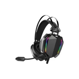   BARACUDA BGH-041B SEAGUL-B vezetékes gamer fejhallgató mikrofonnal, fekete