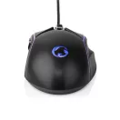 Nedis GMWD510BK gamer egér, állítható 800 / 1200 / 2400 / 3200 / 4800 / 7200 dpi | Gombok száma: 6 | RGB