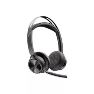   HP POLY fejhallgató Voyager Focus 2 USB-C-C+USB-C/A Adapter Microsoft Teams-tanúsítvánnyal