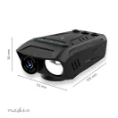 Nedis CCAM100BK akkumulátoros kerékpáros kamera és lámpa, 1080p@30fps | 2 MPixel | 600 perc | 70° | 300 perc