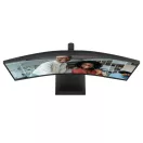 AOC Ívelt VA 120Hz monitor 34" CU34E4CV, 3440x1440, 21:9, 4ms, 350cd/m2, DisplayPort/2xHDMI/4xUSB-A, áll.mag., hangszóró