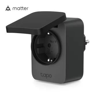   TP-LINK Okos Dugalj Wi-Fi-s Mini, Fogyasztás mérővel IP54 kültéri, TAPO P410M