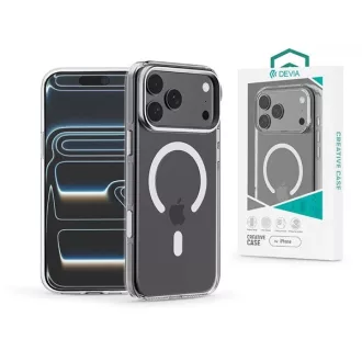   Devia Crystal Series Magnetic 360° kameravédős ütésálló tok - Apple iPhone 17 Pro Max - átlátszó