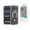 Devia Crystal Series Magnetic 360° kameravédős ütésálló tok - Apple iPhone 17 Pro Max - átlátszó