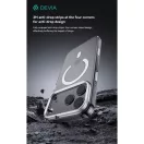 Devia Crystal Series Magnetic 360° kameravédős ütésálló tok - Apple iPhone 17 Pro Max - átlátszó