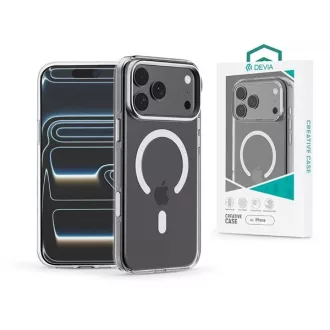   Devia Crystal Series Magnetic 360° kameravédős ütésálló tok - Apple iPhone 17 Pro - átlátszó