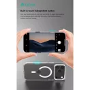 Devia Crystal Series Magnetic 360° kameravédős ütésálló tok - Apple iPhone 17 Pro - átlátszó