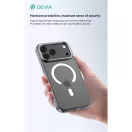 Devia Crystal Series Magnetic 360° kameravédős ütésálló tok - Apple iPhone 17 - átlátszó