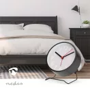 Nedis CLDK1006BK analóg asztali óra, ébresztés, szundi funkció, csendes óraszerkezet, fekete