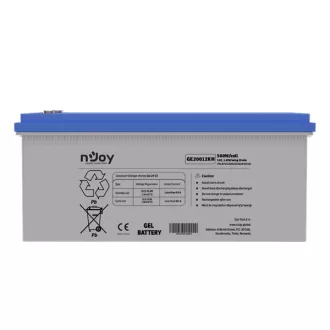   NJOY Raze GE200 Tölthető Akkumulátor 12V Max Charging Power: 600W, T11 (M8 bolt), Nap és Szélenergia tárolásra