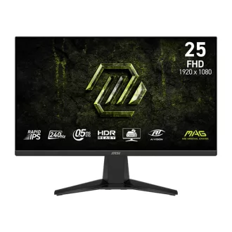   MSI Monitor GAMING MAG 255F X24 24,5" FHD Rapid IPS 1920x1080, 16:9, 240Hz, 1000:1, 0,5ms, 2x HDMI, DP, Black