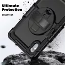 Tech-Protect Solid ütésálló tok - Lenovo TB-336 Idea Tab (K11 Gen 2) kijelzővédővel - fekete - ECO