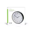 Nedis CLWA1226BK falióra, 30 cm átmérő,  csendes szerkezet, fekete