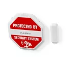 Nedis ALRMGBD20WT Ajtóablak-riasztó szirénával, Üvegtörés-érzékelő / Mágneses érzékelő | Elemmel működik | 2x CR2032