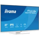 IIYAMA ProLite monitor, IPS, 27", 2560x1440, 16:9, 350 cd/m˛, 1ms, 1000:1, HDMI/DisplayPort/USB, fehér