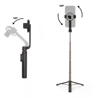   Nedis SEST300BK 2 az 1-ben bluetooth szelfibot és telefon állvány, levehető bluetooth távirányító