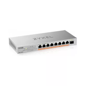   ZYXEL Switch 8x2500Mbps(8xPOE++) + 1xSFP+  Fémházas Asztali, XMG-108HP-EU0101F