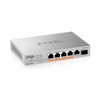   ZYXEL Switch 5x2500Mbps(4xPOE++) + 1xSFP+  Fémházas Asztali, XMG-105HP-EU0101F