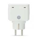 Nedis WIFIPO130FWT kültéri okos konnektor, Wi-Fi, IP44, fogyasztás mérő, 3680 W, földelt érintkező, Android™ / IOS