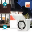 Nedis WIFIPO130FWT kültéri okos konnektor, Wi-Fi, IP44, fogyasztás mérő, 3680 W, földelt érintkező, Android™ / IOS