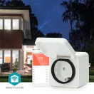 Nedis WIFIPO130FWT kültéri okos konnektor, Wi-Fi, IP44, fogyasztás mérő, 3680 W, földelt érintkező, Android™ / IOS