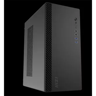   MSI Ház Micro ATX PRO SHIELD M100P, Tápegység nélkül, fekete