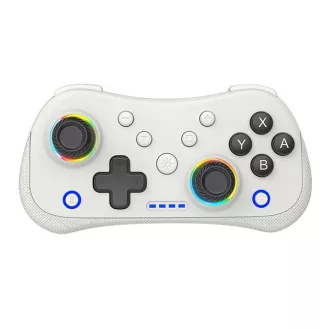   BLACKBIRD Kontroller - Nintendo Switch/Lite/OLED/Android/IOS/PC, Vezeték nélküli Bluetooth 5.0, 400mAh, Fehér RGB
