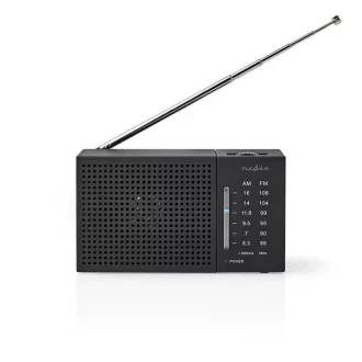 Nedis RDFM1200BK hordozható  AM / FM rádió, elemes