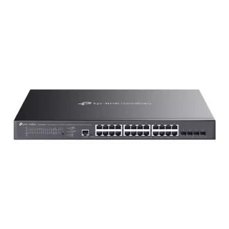   TP-LINK Switch 24x1000Mbps (8xPOE++ 90W + 16xPOE+ 30W) + 4x10G SFP+ + 2xkonzol port, Menedzselhető, SG3428XMPP