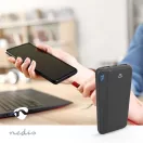 Nedis PBKPD20W125BK powerbank, hordozható külső akkumulátor, power bank 10 000mAh, 1,5 / 1,67 / 2,0 / 2,22 / 3,0 A